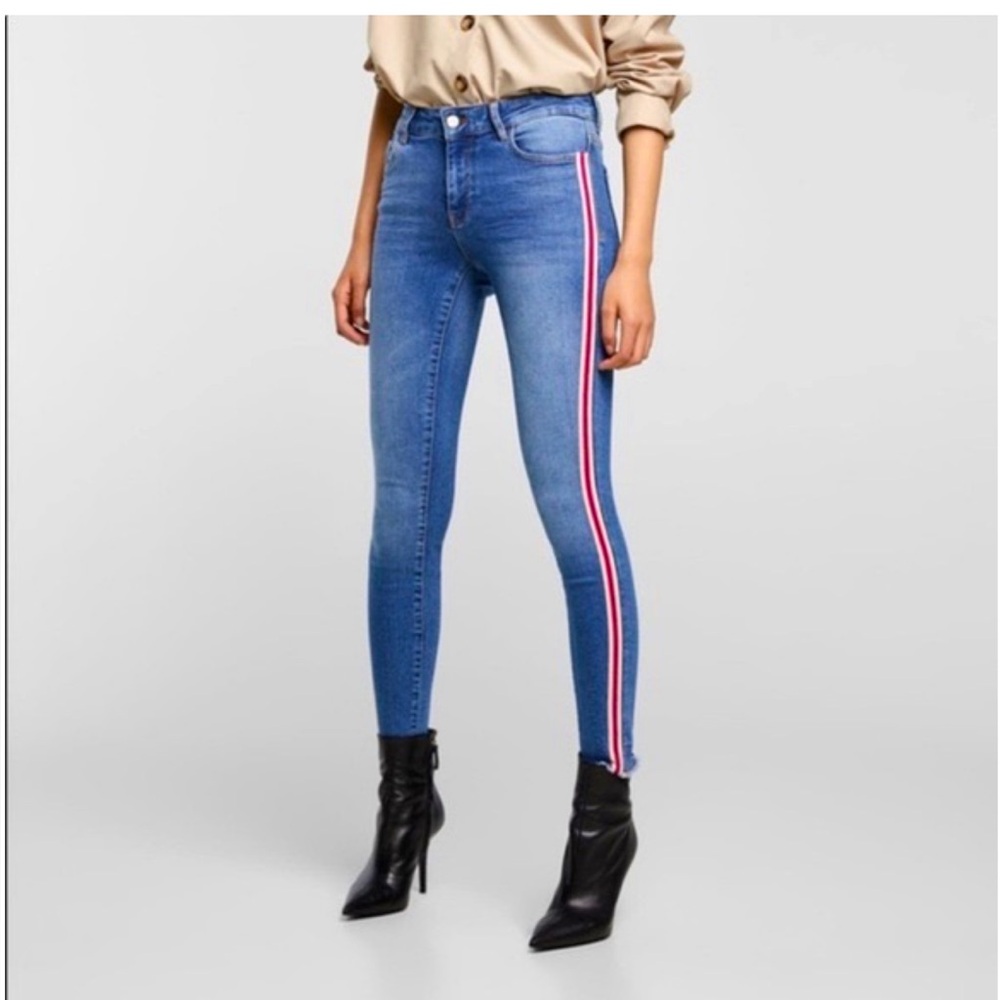 Zara Side Stripe Jeans